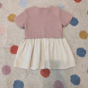 Zara Baby short sleeve sweater dress 18-24m